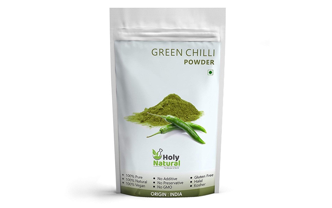 Holy Natural Green Chilli Powder    Pack  400 grams